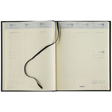 agenda Brepols Timing Lima    7/2 creme papier - blauw