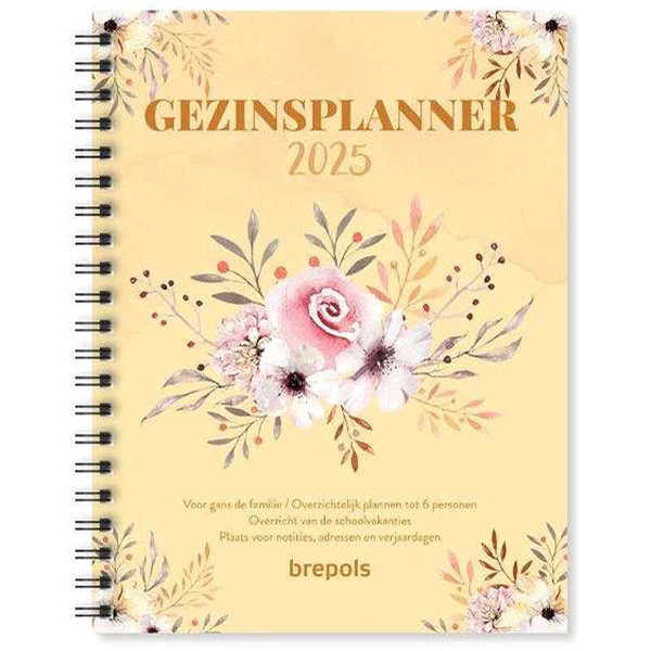 agenda Brepols 2025 Gezinsplanner 168x220mm