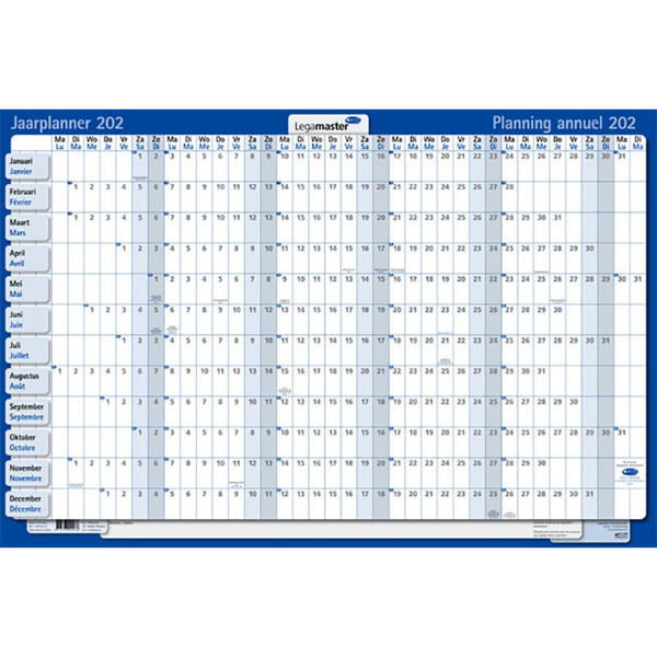  jaarplanner Legamaster - persoonlijkeplanner - horizontaal - plastic