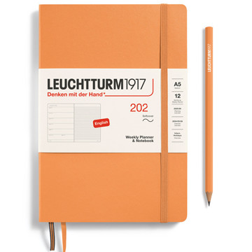 LEUCHTTURM1917 agenda Softcover Medium A5 Weekly Planner & Notebook Apricot