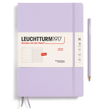 LEUCHTTURM1917 agenda B5 Weekly Planner & Notebook Lilac