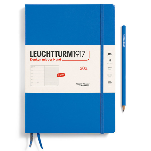 LEUCHTTURM1917 agenda B5 Weekly Planner & Notebook Sky