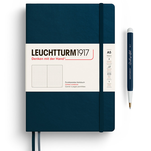 LEUCHTTURM1917 Medium A5 notitieboek Deep Sea dotted