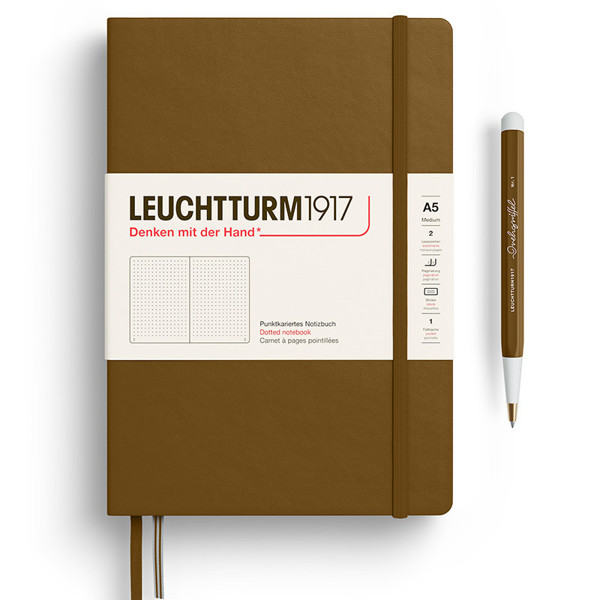 LEUCHTTURM1917 Medium A5 notitieboek Spice Brown dotted