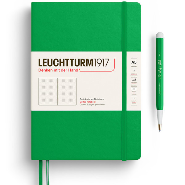 LEUCHTTURM1917 Medium A5 notitieboek Spring Leaf dotted