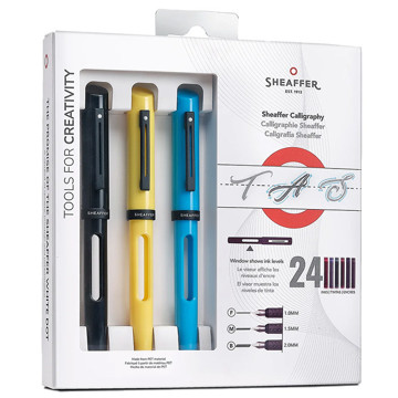 Sheaffer kalligrafiepen Viewpoint maxi kit - 3 penpunten + houders