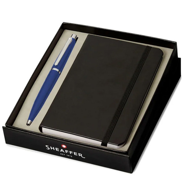 Sheaffer VFM Giftset G9401 Neon Blue + notebook balpen