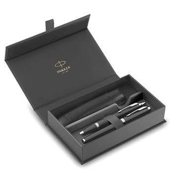 Parker IM Black CT schrijfset balpen - vulpen + etui