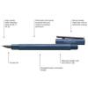 Faber-Castell Neo Slim Aluminium Dark Blue vulpen