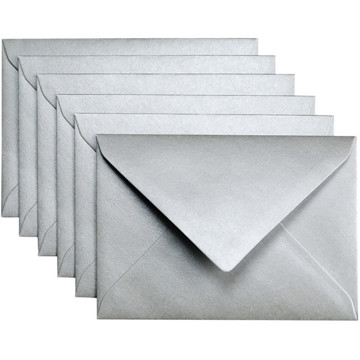 Papicolor Original Metallic envelop C6 zilver