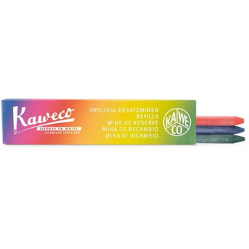 Kaweco potloodstift 5.6mm 5B blauw - rood - groen