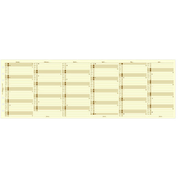 Filofax Personal jaarplanner verticaal cotton cream