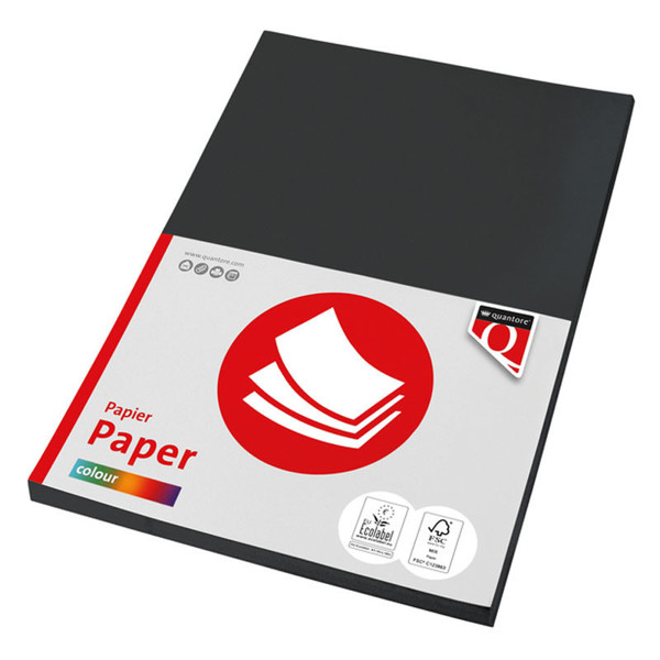 kopieerpapier Quantore Colour A4 160gr 50vel zwart