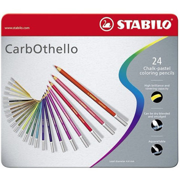 kleurpotloden Stabilo CarbOthello pastelpotloden 24 kleuren