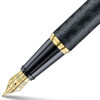 Sheaffer 300 Engraved Matt Black Skiny chrome vulpen