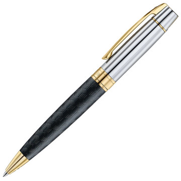 Sheaffer 300 Engraved Matt Black Skiny chrome balpen