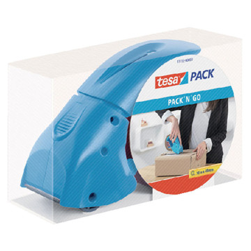 verpakkingstape dispenser Tesapack® pack-n-go blauw