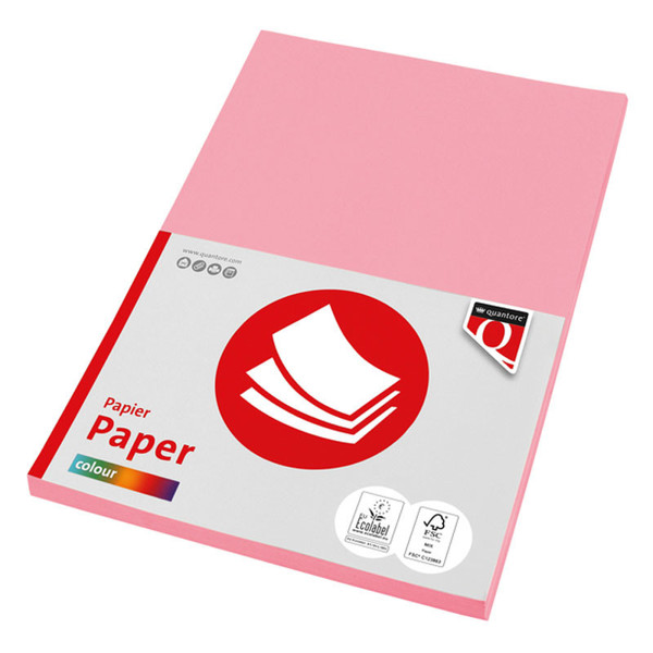 kopieerpapier Quantore Colour A4 160gr  50vel roze
