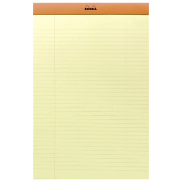 Rhodia notitieblok No.19 A4+ gelijnd  geel papier