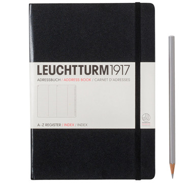 LEUCHTTURM1917 Medium A5 Alfabet Black