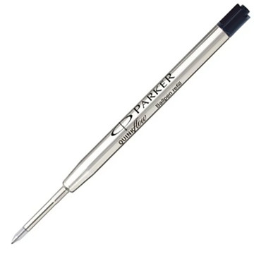 Parker balpenvulling QuinkFlow Black 1.0mm medium - 3stuks
