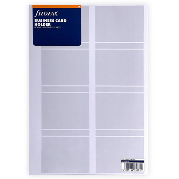 Filofax A4 Business Card Holder