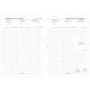filofax A4 calendarium 2022 7 dagen op 2 pagina's in kolommen + tijd